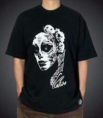 RealMinority リアルマイノリティー  Tシャツ フロントメイン (Catrina-F) 9.1oz ビッグシルエット ドロップショルダー カラー：ブラック