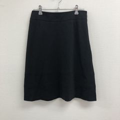 【MICHEL KLEIN】ミッシェルクラン　黒　38　ブラック　スカート　ひざ丈　レディース　オフィス