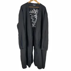 ブラックコムデギャルソン BLACK COMME des GARCONS 製品洗い加工 バック刺繍 ライナーロングコート メンズ JPN：XXL のサムネイル