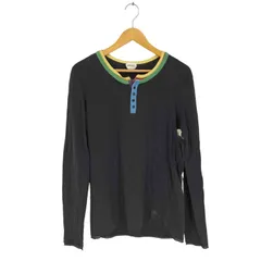ディーゼル DIESEL レイヤードデザイン L/S ヘンリーネック Tシャツ メンズ import：S 