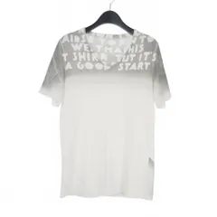 メゾンマルジェラ Maison Margiela 14AW スプレープリント エイズ Tシャツ カットソー 半袖 S 白 ホワイト S31GC9987 レディース メゾンマルジェラ Maison Margiela 14AW スプレープリント