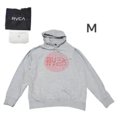 雰囲気系RVCA古着パーカースウェットMグレー　swh0945
