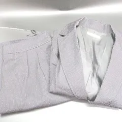 ◇ ⊇ SCOT CLUB スコットクラブ ストライプ柄 膝丈 スカートスーツ サイズ表記なし ブラック レディース E  【1502180044144】