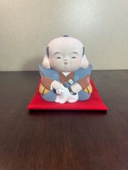 福助　置物　縁起物　陶器　猫　　骨董品　アンティーク　レトロ　骨董品　アンティーク　レトロ　よーいドン　隣の人間国宝　人形　商売繁盛　風水　福助人形　伝統工芸品　アンティーク