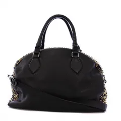 クリスチャンルブタン Christian louboutin パネトーネ スパイクスタッズ ボストンバッグ ショルダーバッグ 2WAY レザー ブラック /KH ■OH ●Dのサムネイル