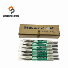 ☆未使用品 6本セット☆RAKUDA ラクダ MKショットブル 六角軸 17Hx240mm ハンマ 斫り ブルポイント 清水製作所 112684のサムネイル