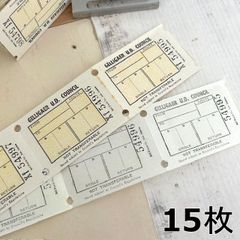 433・R-970 イギリス GelligaerUDC バスチケット 15枚　ヴィンテージ　ペーパー　イギリスラベル イギリスチケット　紙もの　ジャンクジャーナル　ヴィンテージチケット　海外紙もの　海外ヴィンテージ　ハンドメイド　スクラップ　おすそ分け　交換便