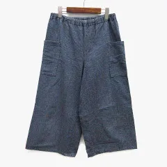 高城染工 blue in green インディゴのワッフル生地バルーンパンツ 高城染工 blue in green インディゴのワッフル生地バルーンパンツ