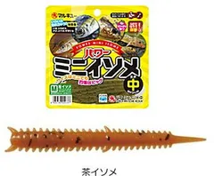 エコギア パワーミニイソメ 中 #茶イソメ / ワーム ルアー つり具 マルキュー 【メール便発送】のサムネイル