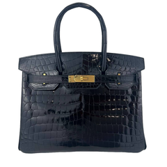 新品未使用 Hermès エルメス Birkin30 バーキン30 Black ブラック  GHW ゴールド金具 Shiny crocodile シャイニークロコダイル Stamp-Y Y刻印 ハンドバッグ　レディースバッグ