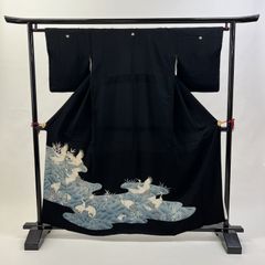 黒留袖 中古品 巾広 38A015 HAA0134
