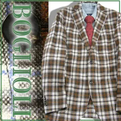 【新品】 BOGLIOLI ／ ボリオリ　DOVER JACKET カシミヤ混 ジャケット イタリア製 ドーヴァー チェック柄 茶系 ｜ 秋冬