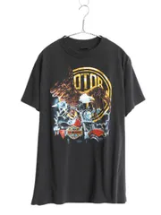 【お得なクーポン配布中!】 80s USA製 ★ 3Dエンブレム ハーレー ダビッドソン イラスト プリント Tシャツ メンズ M / ヴィンテージ オフィシャル イーグル バイク 黒