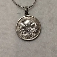 オーストラリア カモノハシ カットアウト  ネックレス 金鍍金仕上 新品 オーストラリア カモノハシ カットアウト コイン ネックレス 金鍍金