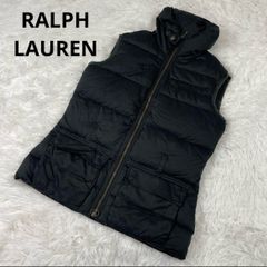 RALPH LAUREN ダウンベスト　レザー　ナイロン　ダブルジップ　XS