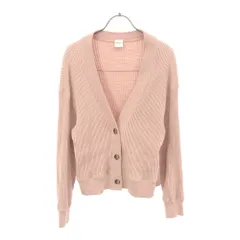 アーバンリサーチドアーズ 長袖 ワッフル地 カーディガン One ピンク URBAN RESEARCH DOORS レディース 古着 【240424】
