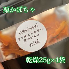 【乾燥野菜】国産　宮崎　栗かぼちゃ 乾燥25g×4袋