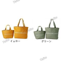 DEAN&DELUCA ディーン＆デルーカ イェロー トートバック エコバッグ コットン レディース Ｓサイズ