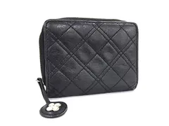 MICHEL KLEIN ミッシェルクラン レザー 二つ折り 財布 ウォレット 札入れ 小銭入れ レディース ブラック系 DK0402のサムネイル