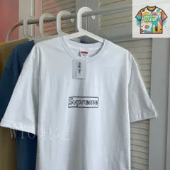 【今日WTO】Supreme 21ss KAWS コラボ チョークロゴ T シャツ-HP25