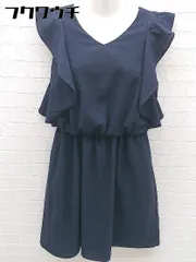 ◇ AG by aquagirl フレアスリーブ ノースリーブ 膝丈 ワンピース サイズS ネイビー レディース 【中古】 【1002798484535】のサムネイル