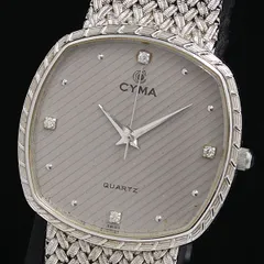 CYMA シーマ 腕時計 良好 クォーツ 604SP シルバーカラー 4P