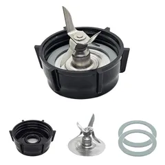 【新品】 Oster Blender交換用部品ブレンダーアイスブレード、ジャーベースキャップと2つのゴム製Oリングシールガスケットアクセサリーリフレッシュキット用。 1