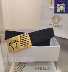 【今日WTO】VERSACE ヴェルサーチ レザーベルト-DC26