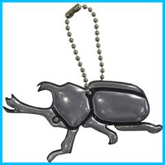 【新着商品】反射カブトくん ブラック ヨシオ W115mm×H72mm 生物キーホルダーシリーズ HK-38