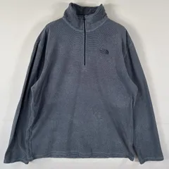 古着 ザ・ノースフェイス THE NORTH FACE フリーストレーナー ハーフジップ ワンポイントロゴ ポーラテック インナー L  ブルー系 メンズ