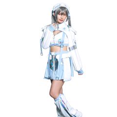 クリアストーン(Clearstone) サイバーイリス コスプレ ハロウィン エンジェル スカイ レディース ブルー