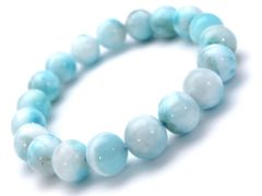 天然石 ドラゴンクロー ラリマー ブレスレット 12mm ドミニカ共和国