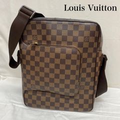 LOUIS VUITTON ルイヴィトン ショルダーバッグ N41441 ダミエ オラフMM ショルダー バッグ 斜め掛け エベヌ レザー A4 PC 収納可能