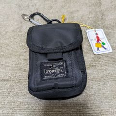 【美品】PORTER　Pouch　ブラック　カラビナ、タグ付き