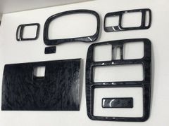 DA63T　キャリィトラック　キャリイトラック　インテリアパネルカバー　7P　黒ウッド調　黒木目　ハロースペシャル
