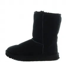 アグ オーストラリア UGG australia Classic Short II ブーツ ショート レザー ボア US7 24cm 黒 ブラック 1016223 /RI ■OS