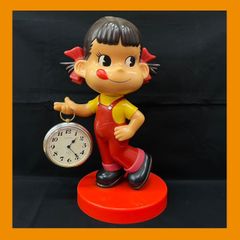 ◎【希少】不二家　ペコちゃん　懐中時計　人形　フィギュア