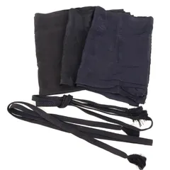 帯締め 帯揚げ 5点セット 菊柄 礼装 喪服 黒 和装小物 着物 フォーマル まとめて 大量 レディース ブラック formal 【中古】