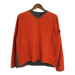 POLO SPORT ポロスポーツ Vネック フリース スウェット ラルフローレン オレンジ (メンズ L) 中古 古着 S6389