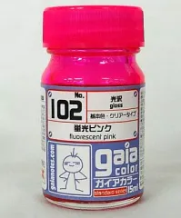 【新品】塗料・工具 塗料 ガイアカラー 102 蛍光ピンク/光沢のサムネイル