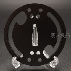 BK090日本刀装具　刀鍔　透し　鉄地　透　鍔　刀剣美術　重量：約121G