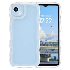 【新着商品】透明 6.6インチ アクオスwish4ケース バンパー TPU かわいい シリコン ストラップホール付き レンズ保護 耐衝撃 軽量 薄型 滑り止め シンプル 人気 スマホケース 可愛い 韓国 おしゃれ ウェーブ クリア カバー SH-52 ケース