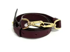 ■美品■ MICHAEL KORS マイケルコース レザー バッグ用 ショルダーストラップ ショルダーベルト 肩掛け 斜め掛け ボルドー系 FM8740