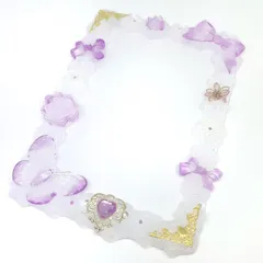 【即購入OK‼️】B7 硬質ケース ホイップデコ 薄紫 姫系 推し活