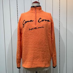 【未使用品】SINACOVA（シナコバ）　SARDEGNA　ハーフジップニット　オレンジ　7421020【F00068】
