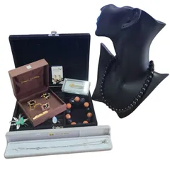 【まとめ売り】遺品整理 ネックレス リング イヤリング タイピン カフス ブローチ ブレスレット 天然石 ヴィンテージ 7点セット CA25I(T)25