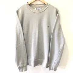 (^w^)b Champion チャンピオン トップス スウェット トレーナー プルオーバー クールネック コットン カジュアル バスケ 古着MIX アメカジ シンプル 刺繍 ワンポイント 刺繍 目玉 部屋着 チャコール グレー 灰色 メンズ サイズXL