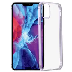 iPhone12 Pro Max ケース アイフォン12プロマックス  メタリック メッキ ソフト ケース 【Color】 パープル