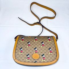 GUCCI GGスプリーム ショルダーバッグ ディズニーコラボ キャンバス×レザー 602694 498879