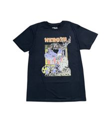 HEROIN SKATEBOARDS - HELLSCAPE BLK TEE -
